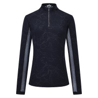 Top a maniche lunghe Euro-Star Joline donna Nero