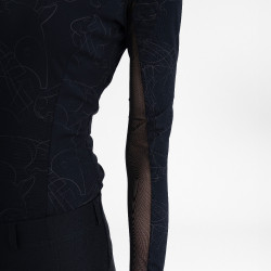 Top a maniche lunghe Euro-Star Joline donna Nero