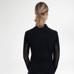Top a maniche lunghe Euro-Star Joline donna Nero