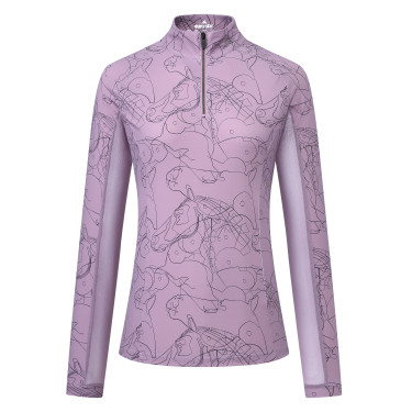 Top a maniche lunghe Euro-Star Joline donna Sambuco Marrone Top a maniche lunghe Euro-Star Joline donna Sambuco Marrone