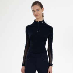 Top a maniche lunghe Euro-Star Joly donna Nero