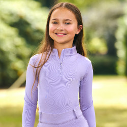 Top a maniche lunghe Imperial Riding Jamy mesh Bambini Glicina Viola