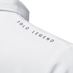 Polo da uomo Urbano a maniche lunghe Flags & Cup Bianco