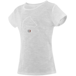 T-shirt da bambino EQUITHÈME "Claire" Bianco