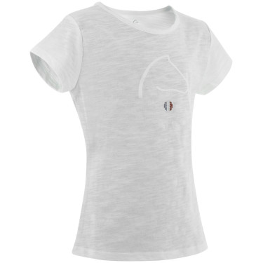 T-shirt da bambino EQUITHÈME "Claire" Bianco