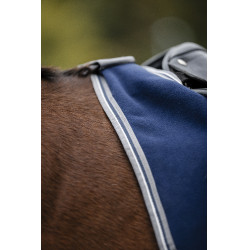 Coperta posteriore Horseware Rambo in pile impermeabile Marino / temporale / grigio argento Blu marino