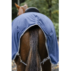 Coperta posteriore Horseware Rambo in pile impermeabile Marino / temporale / grigio argento Blu marino