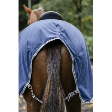 Coperta posteriore Horseware Rambo in pile impermeabile Marino / temporale / grigio argento Blu marino