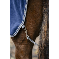 Coperta posteriore Horseware Rambo in pile impermeabile Marino / temporale / grigio argento Blu marino