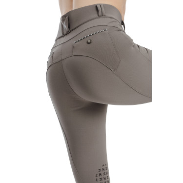 Pantaloni Horseware Newmarket a vita media con grip al ginocchio Temporale Blu