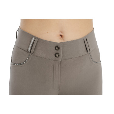 Pantaloni Horseware Newmarket a vita media con grip al ginocchio Temporale Blu