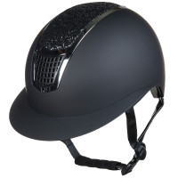 Casco Glamour Shield HKM Nero / argento