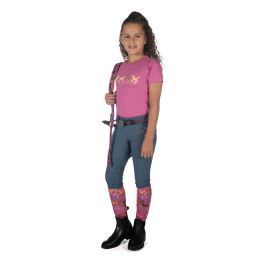 Kinder T-shirt Pony Club HKM Rosa