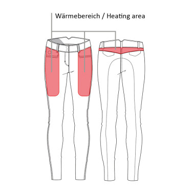Pantaloni riscaldati Keep Warm Style 1/1 in silicone HKM Grigio Pantaloni riscaldati Keep Warm Style 1/1 in silicone HKM Grigio