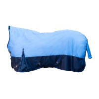 Coperta highneck HKM Norwich 600D 100g Blu scuro / blu chiaro