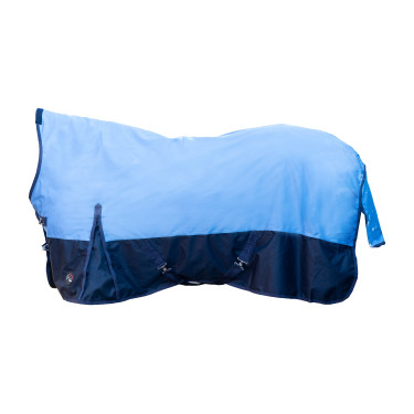 Coperta highneck HKM Norwich 600D 100g Blu scuro / blu chiaro