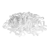 Elastici per trecce in silicone Kerbl Bianco