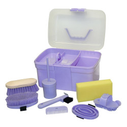Set di toelettatura 8 pezzi per bambini Kerbl Lilla Blu Set di toelettatura 8 pezzi per bambini Kerbl Lilla Blu