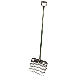 Forca per trucioli EcoFork Kerbl con manico Nero