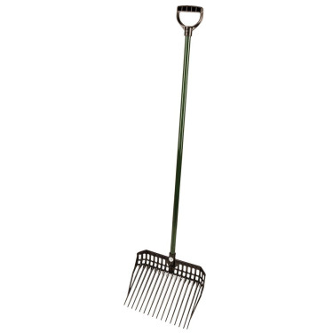 Forca per trucioli EcoFork Kerbl con manico Nero
