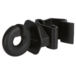 Isolatore ad anello con clip per T-Post AKO confezione da 25 Nero Isolatore ad anello con clip per T-Post AKO confezione da 25 Nero