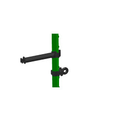 Isolatore ad anello con clip per T-Post AKO confezione da 25 Nero Isolatore ad anello con clip per T-Post AKO confezione da 25 Nero