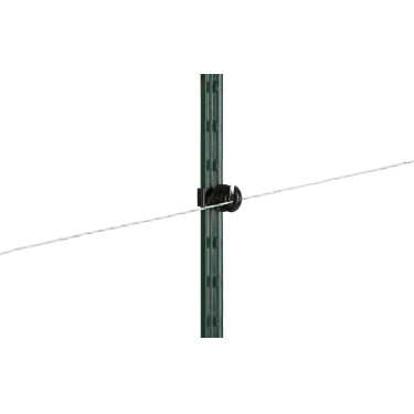 Isolatore ad anello con clip per T-Post AKO confezione da 25 Nero Isolatore ad anello con clip per T-Post AKO confezione da 25 Nero