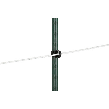 Isolatore ad anello con clip per T-Post AKO confezione da 25 Nero Isolatore ad anello con clip per T-Post AKO confezione da 25 Nero