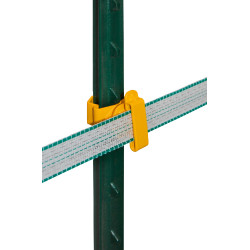 Isolatore per nastro T-Post AKO confezione da 25 Giallo Isolatore per nastro T-Post AKO confezione da 25 Giallo