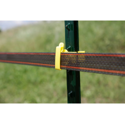 Isolatore per nastro T-Post AKO confezione da 25 Giallo Isolatore per nastro T-Post AKO confezione da 25 Giallo