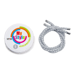Kit di profili Casco My Style a righe Argento riflettente Kit di profili Casco My Style a righe Argento riflettente