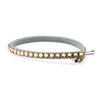 Kit di profili Casco My Style a righe con cristalli Cristalli champagne scuro Grigio
