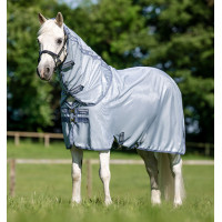 Coperta antimosche per pony Amigo® Bug Rug Plus Blu mélange / blu / argento