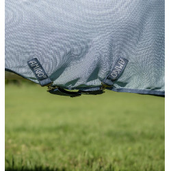 Coperta antimosche per pony Amigo® Bug Rug Plus Blu mélange / blu / argento