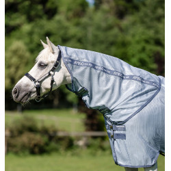 Coperta antimosche per pony Amigo® Bug Rug Plus Blu mélange / blu / argento