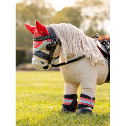 Cuffia anti-mosche per giocattolo Mini Pony LeMieux Schianto corallo Arancione Cuffia anti-mosche per giocattolo Mini Pony LeMieux Schianto corallo Arancione