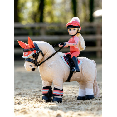Cuffia anti-mosche per giocattolo Mini Pony LeMieux Schianto corallo Arancione Cuffia anti-mosche per giocattolo Mini Pony LeMieux Schianto corallo Arancione