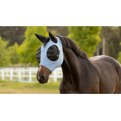 Maschera anti-mosche LeMieux Bug Relief Full Blu polvere