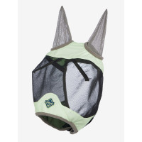 Maschera anti-mosche Visor-Tek Camo con copriorecchie Distintivo Verde