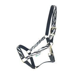 Capezza Bucas Dublin Zebra / nero Motivi