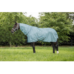 Coperta anti-mosche Bucas Freedom Full Neck Turchese Blu