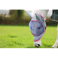 Maschera antimosche Bucas Buzz-Off Deluxe con orecchie Blu
