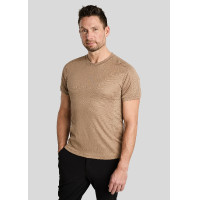 T-shirt in rete Montar MoLui uomo Latté Marrone T-shirt in rete Montar MoLui uomo Latté Marrone