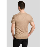 T-shirt in rete Montar MoLui uomo Latté Marrone T-shirt in rete Montar MoLui uomo Latté Marrone