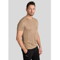 T-shirt in rete Montar MoLui uomo Latté Marrone T-shirt in rete Montar MoLui uomo Latté Marrone