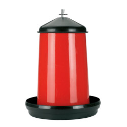 Mangiatoia con coperchio Kerbl Hobbyfarming Rosso / nero