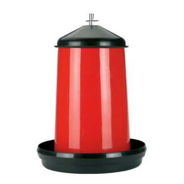 Mangiatoia con coperchio Kerbl Hobbyfarming Rosso / nero