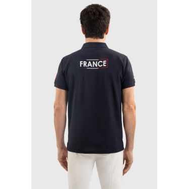 Polo Harcour Fuego a maniche corte uomo Francia Marina Blu marino Polo Harcour Fuego a maniche corte uomo Francia Marina Blu marino
