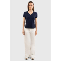 T-shirt Harcour Aquila maniche corte donna France Marina Blu marino