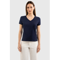 T-shirt Harcour Aquila maniche corte donna France Marina Blu marino